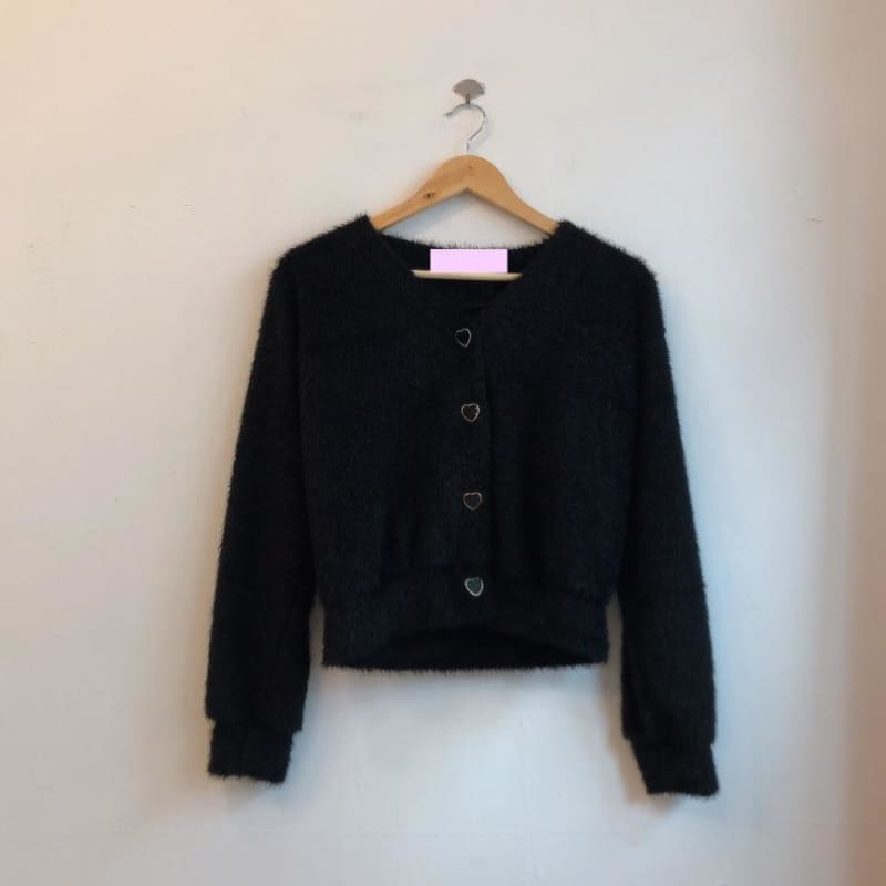 Fashion V-neck Single Breasted  Knitting Cardigan Sweater MK15599 - KawaiiMoriStore
