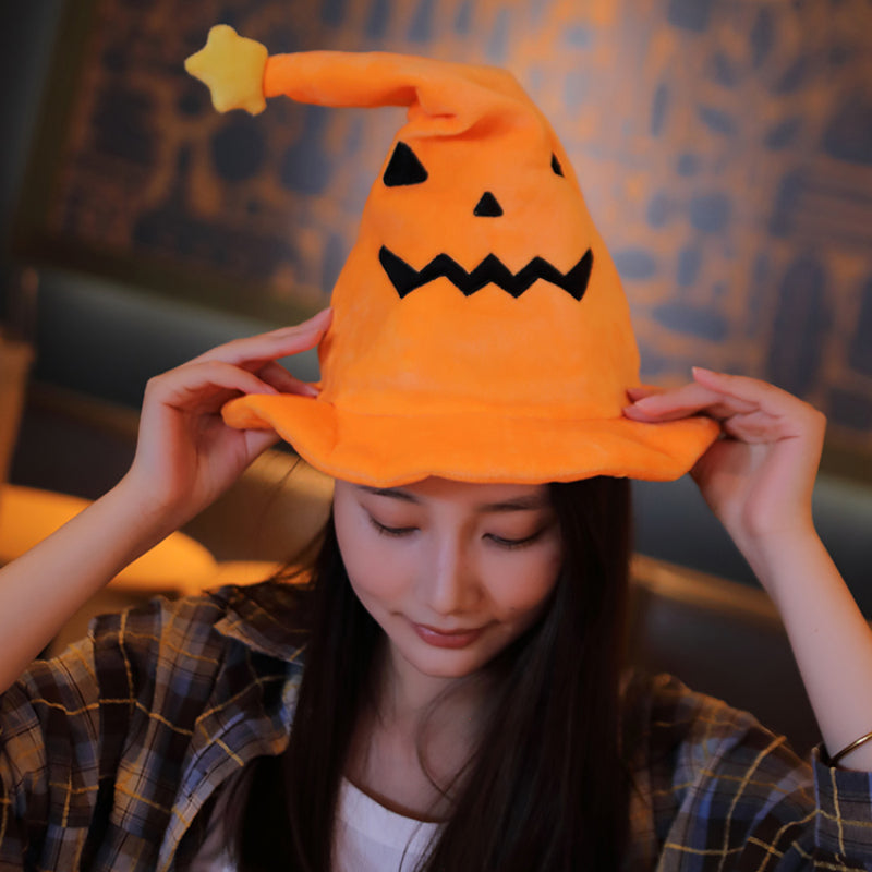 Funny Halloween Pumpkin and Witch Hat MK Kawaii Store