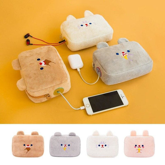 Flannel Coin Purse Lovely Handbag Mobile Phone Bag MK14884 - KawaiiMoriStore