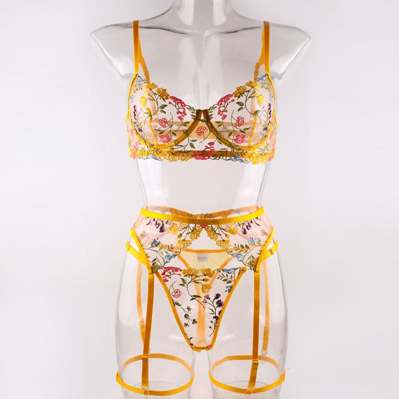 Floral Lingerie Set - lingerie