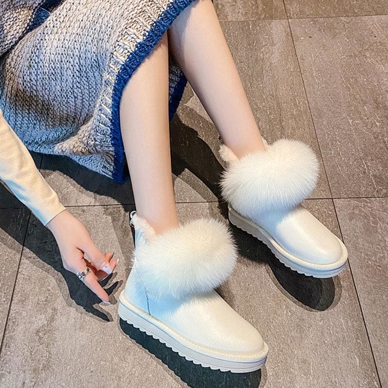 Fluffy Waterproof Inner Fleece Snow Boots MK15610 - KawaiiMoriStore