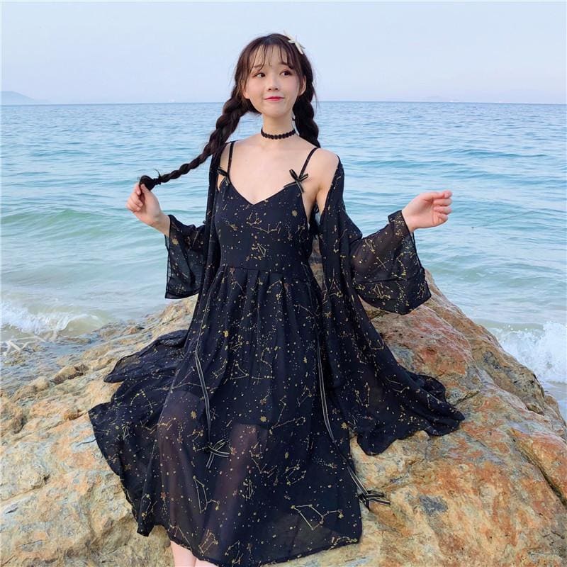 Galaxy Lovely Dress MK14910 - KawaiiMoriStore