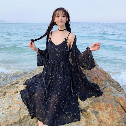 Galaxy Lovely Dress MK14910 - KawaiiMoriStore