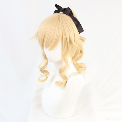 Game Genshin Impact Cosplay Jean Golden Ponytail Short Wig MK15516 - KawaiiMoriStore