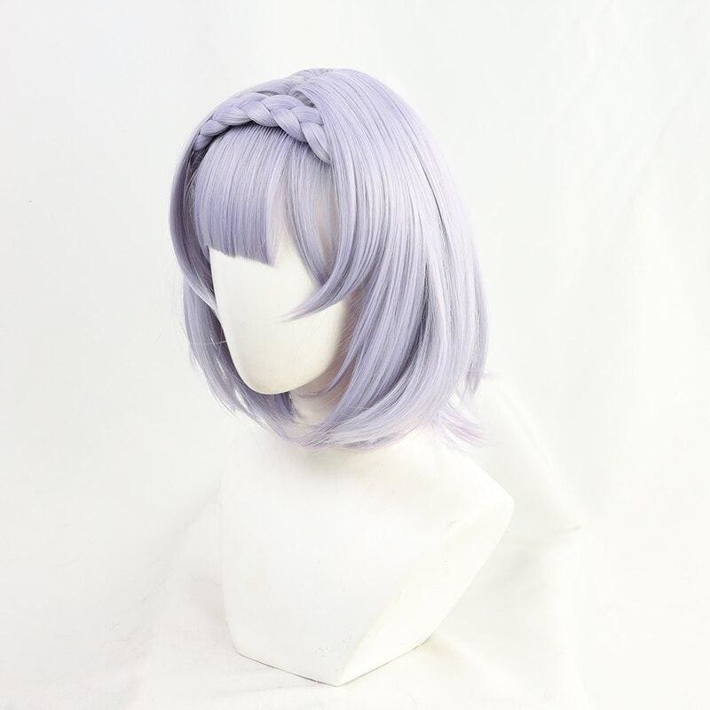 Genshin Impact Noelle Purple Short Braid Cosplay Wig MK15262 - KawaiiMoriStore