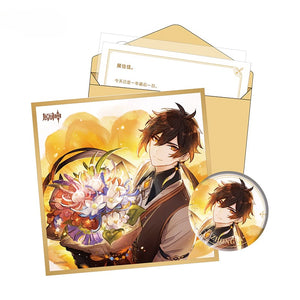 Genshin Official Store Characters Shikishi and Pin ON677 -