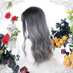 Gentle Lolita Silvery Gray Long Curls Hair MK15151 - KawaiiMoriStore