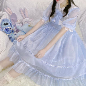 Glass Doll Japanese Lolita Tea Party Dolly Dress