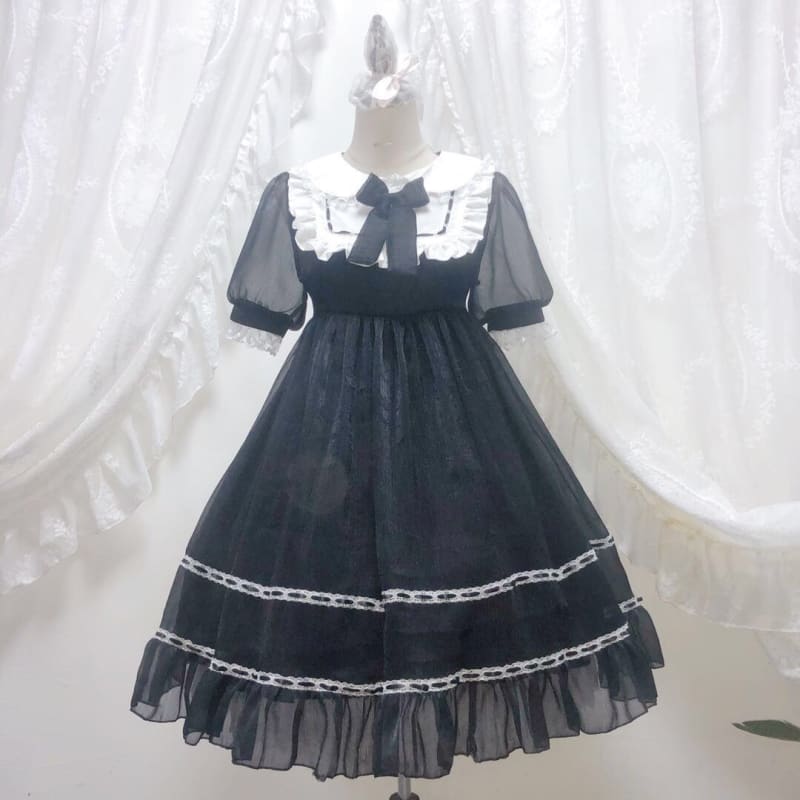 Glass Doll Japanese Lolita Tea Party Dolly Dress