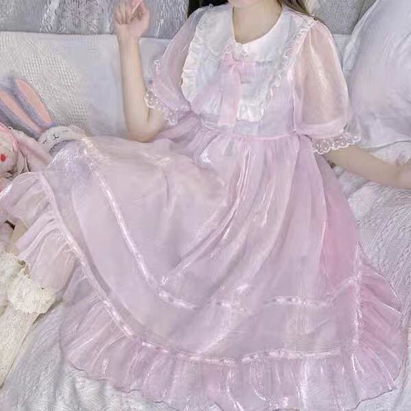 Glass Doll Japanese Lolita Tea Party Dolly Dress