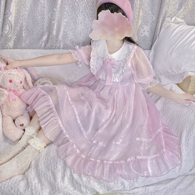 Glass Doll Japanese Lolita Tea Party Dolly Dress