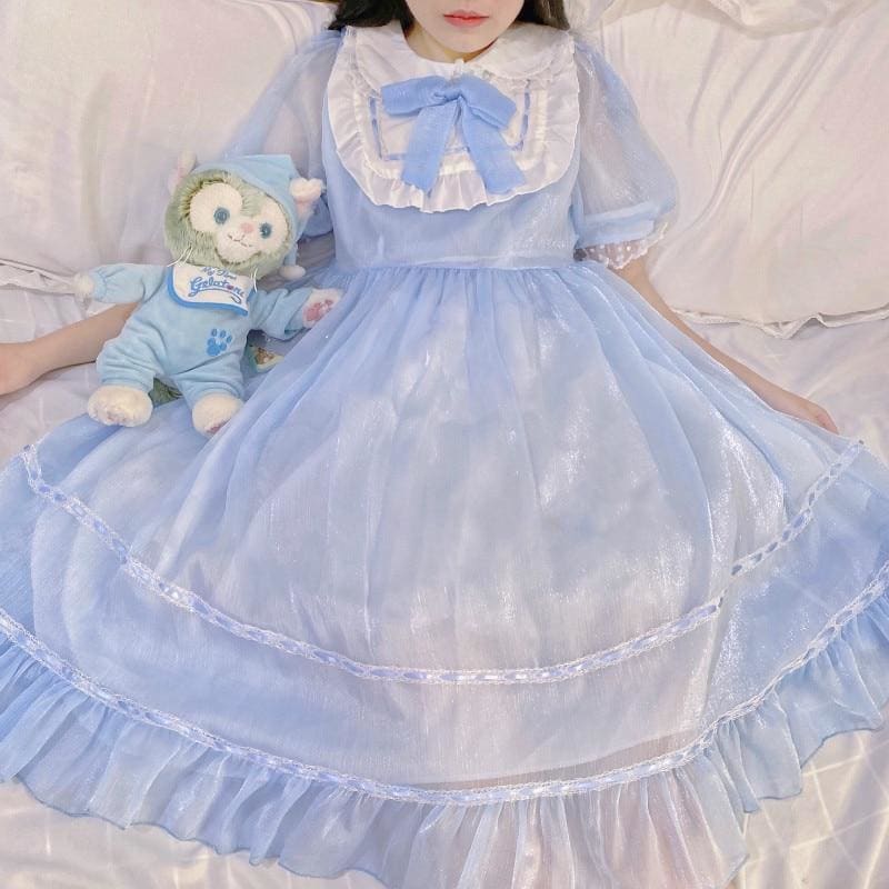 Glass Doll Japanese Lolita Tea Party Dolly Dress