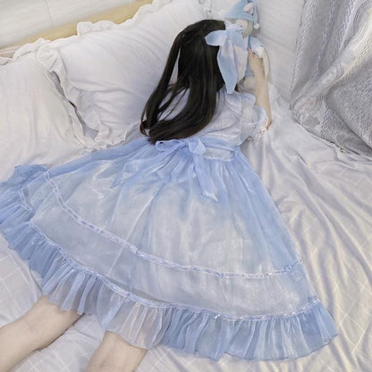 Glass Doll Japanese Lolita Tea Party Dolly Dress