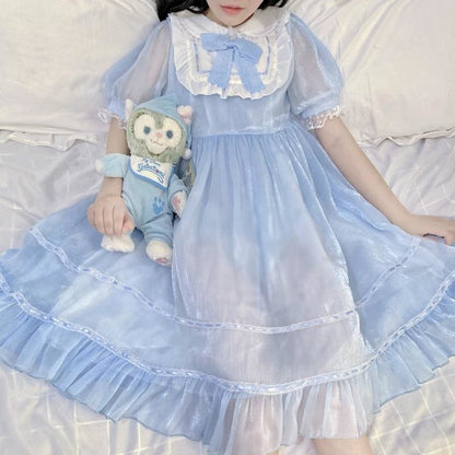 Glass Doll Japanese Lolita Tea Party Dolly Dress