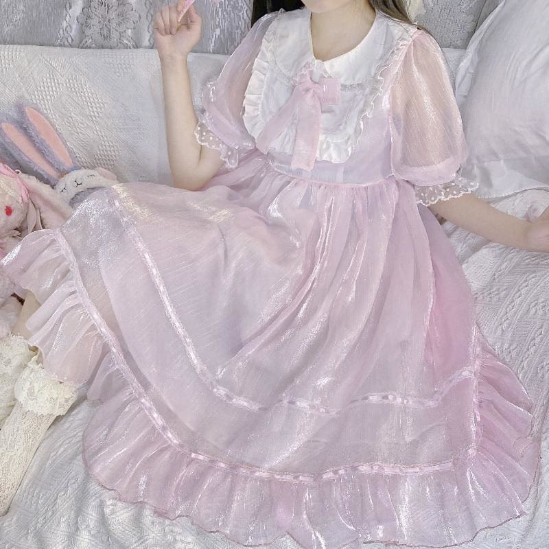 Glass Doll Japanese Lolita Tea Party Dolly Dress