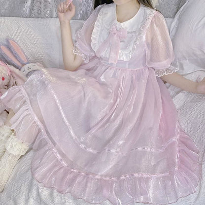 Glass Doll Japanese Lolita Tea Party Dolly Dress