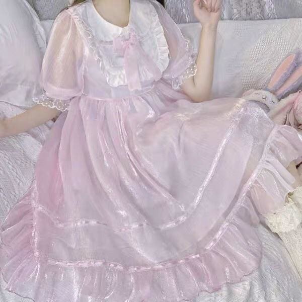 Glass Doll Japanese Lolita Tea Party Dolly Dress