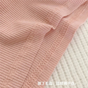 Glitter Heart Pink Pastel Kawaii Aesthetic Crop Top - One 