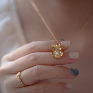 Gold Shell Charm Necklace - As photo - necklace