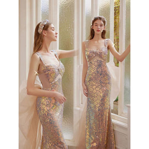 Gorgeous Blingbling Sequins Mermaid Evening Dress Party 
