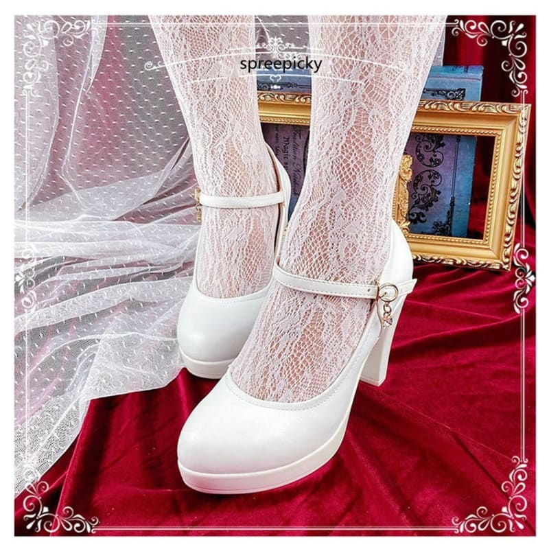 Lolita High Heels Shoes Gothic, Women's Fashion, Footwear, Heels on  Carousell