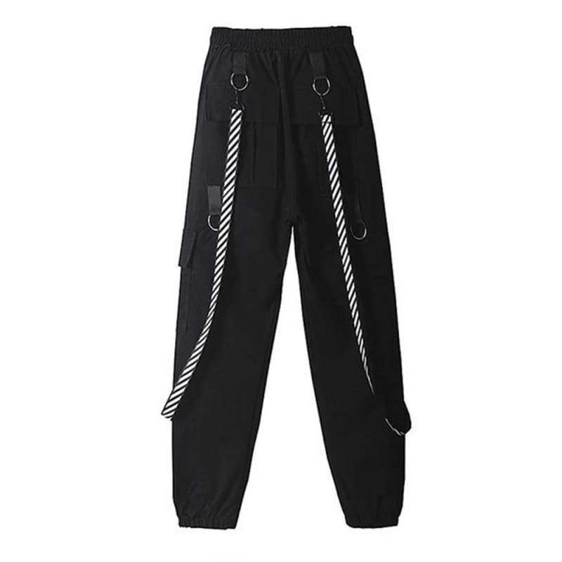 Gothic Streetwear BF Style Cargo Pants - pants