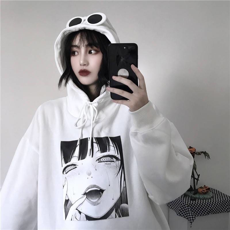 Gothic YUMEKO JABAMI Harajuku Oversized Hoodie MK053 - KawaiiMoriStore