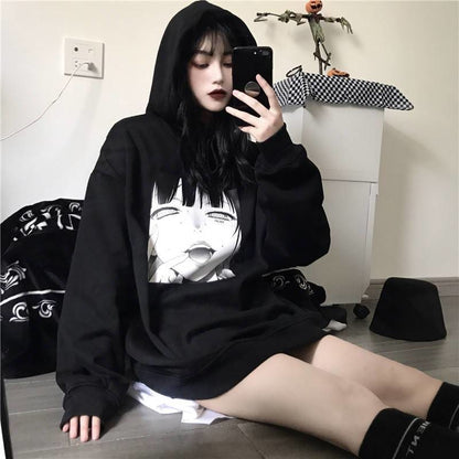 Gothic YUMEKO JABAMI Harajuku Oversized Hoodie MK053 - KawaiiMoriStore