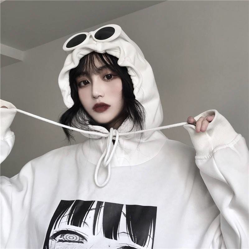 Gothic YUMEKO JABAMI Harajuku Oversized Hoodie MK053 - KawaiiMoriStore