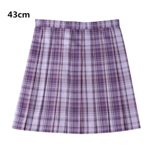 [Grape Soda] High Waist Pleated Skirts JK School Uniform MK15490 - KawaiiMoriStore