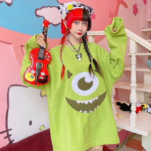 Green Funny Monster Tee Shirt MM0710 - KawaiiMoriStore