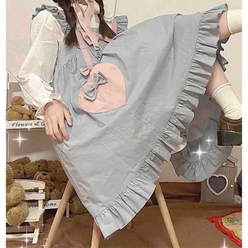 Greylily Pastel Kawaii Princess Pinafore Dress - kawaii 