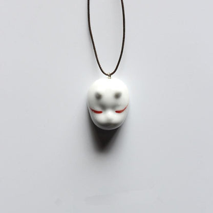 Handmade Ceramics Mask Necklaces MK229 - KawaiiMoriStore