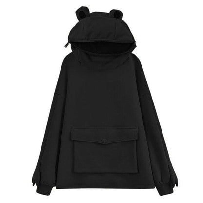 Harajuku Can Sealed Frog Casual Hooded Hoodies Pullover MK15423 - KawaiiMoriStore