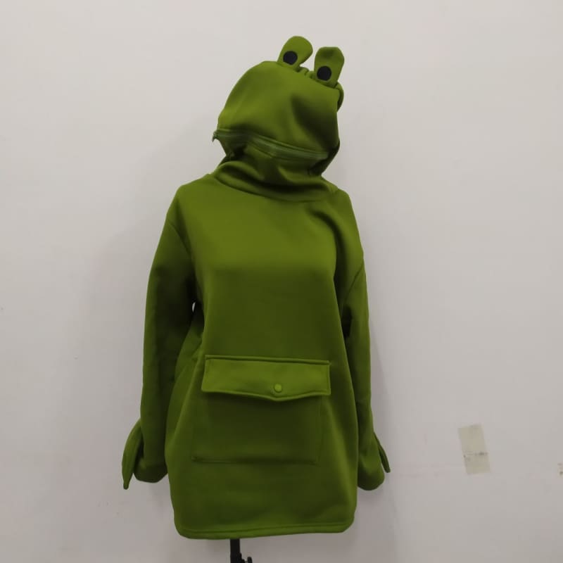 Harajuku Can Sealed Frog Casual Hooded Hoodies Pullover MK15423 - KawaiiMoriStore