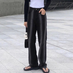 Harajuku Fashion Tie Dye E-girl Straight Jeans - jeans