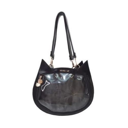 Harajuku Kawaii Cat Ear Lolita Transparent Handbag MK0756 - KawaiiMoriStore