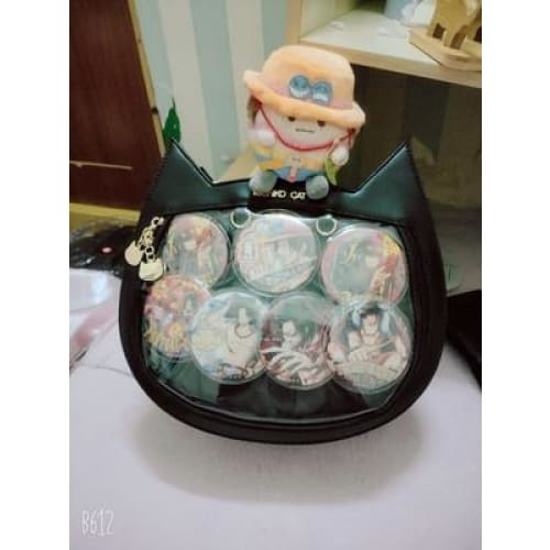 Harajuku Kawaii Cat Ear Lolita Transparent Handbag MK0756 - KawaiiMoriStore
