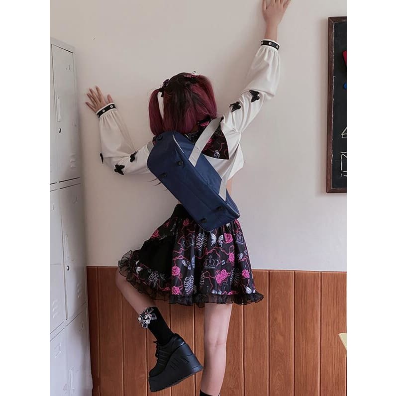 Harajuku Preppy Style Kawaii Lolita Cake Mini Skirts JK Uniform Suit MK124 - KawaiiMoriStore