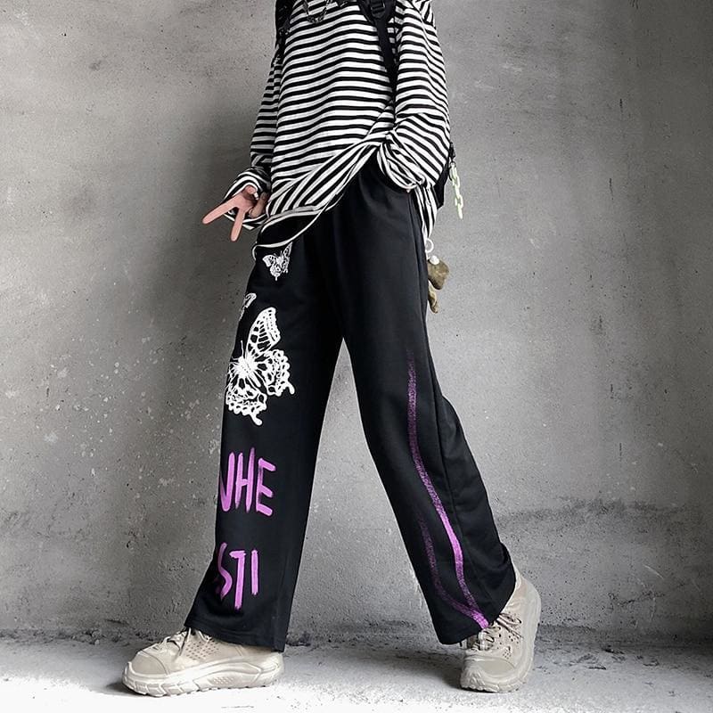 Harajuku Printed Unisex Pants - pants