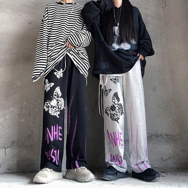 Harajuku Printed Unisex Pants - pants