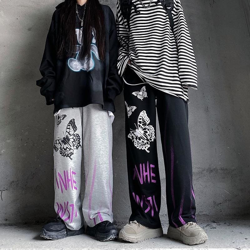 Harajuku Printed Unisex Pants - pants