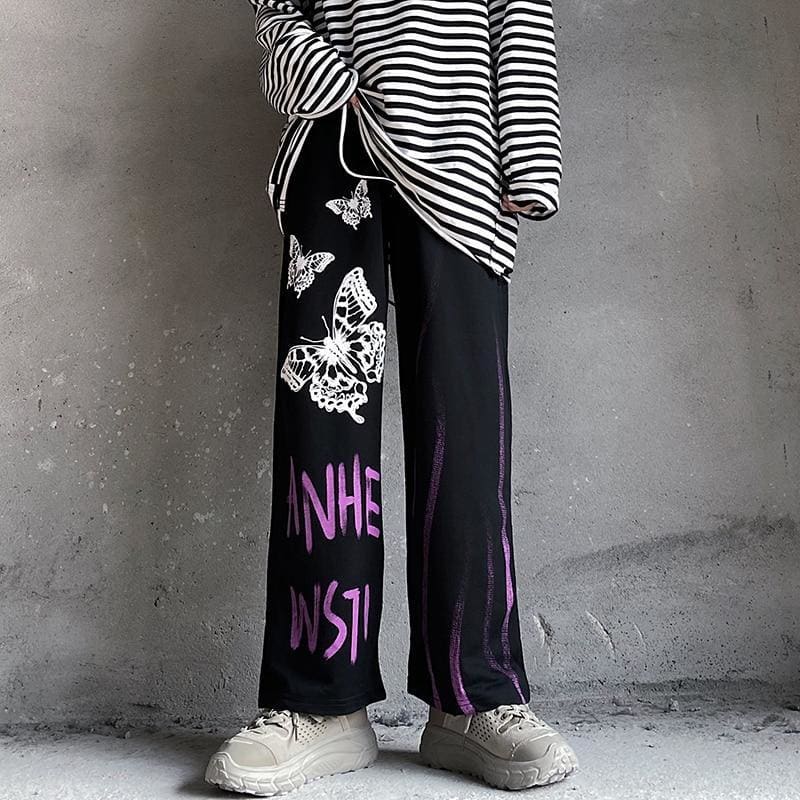 Harajuku Printed Unisex Pants - pants