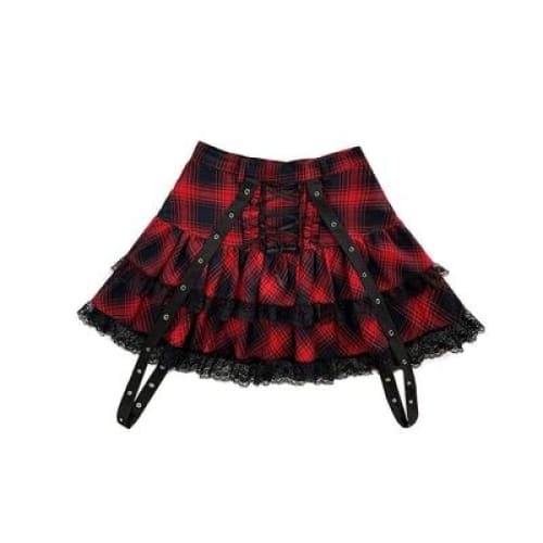 Harajuku Style Girls Blue Plaid High Waist Pleated Skirts Suit MK247 - KawaiiMoriStore