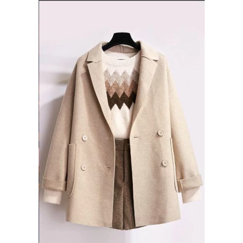 Henderson - wool coat sweater pants three piece suit - 