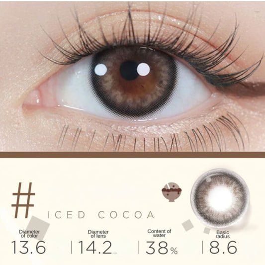 Iced Cocoa Contact Lenses Half Year One Pair ME45 - Iced 