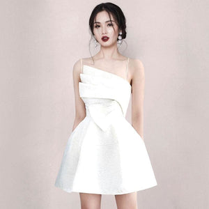 Irregular Mini Dress With Sling Waist – KawaiiMoriStore