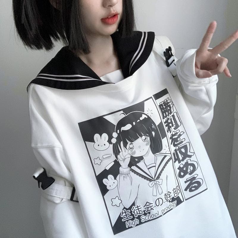 Japanese Kawaii Anime High School Prodigy Girl Sailor 