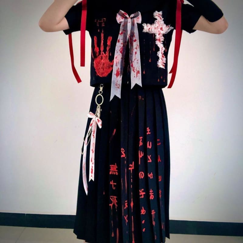 Japanese Sailor Suitbloody JK Orthodox Uniform MM0728 - KawaiiMoriStore