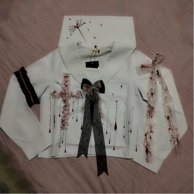 Japanese Sailor Suitbloody JK Orthodox Uniform MM0728 - KawaiiMoriStore